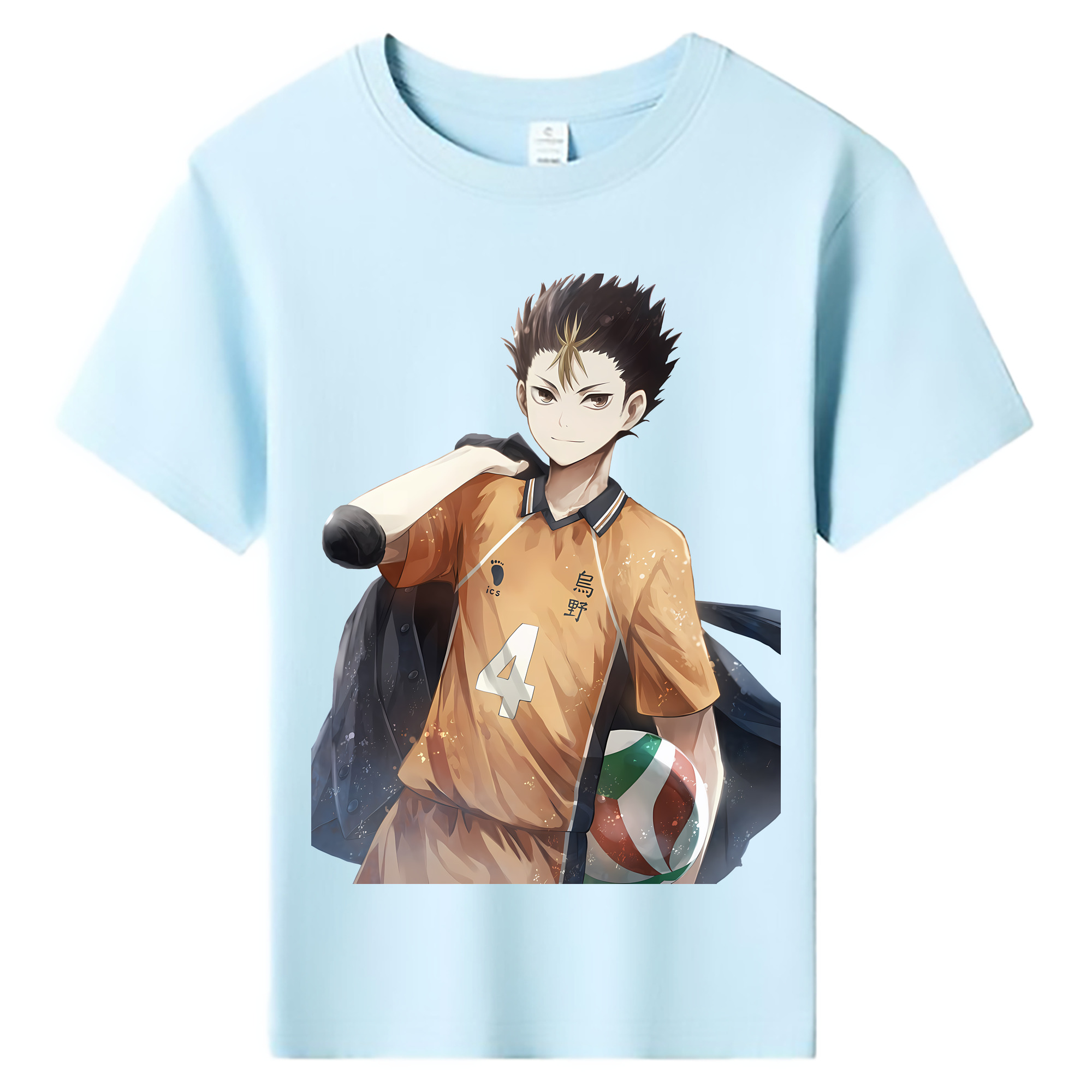 （画像用） ハイキュー!! Haikyu!! 綿100％キッズTシャツ（フロントプリント）